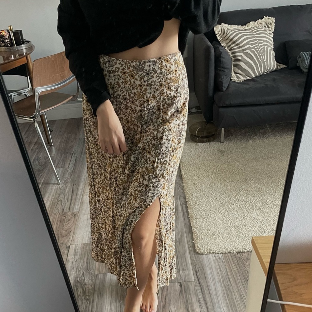 Floral Midi Skirt